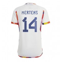 Maglie da calcio Belgio Dries Mertens #14 Seconda Maglia Mondiali 2022 Manica Corta